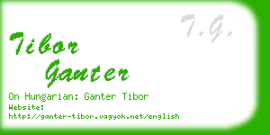 tibor ganter business card